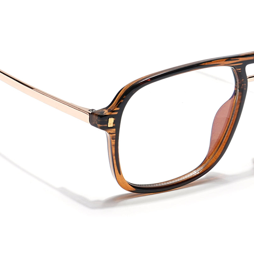 Voyage Veloura Select Black & Wine Wayfarer Eyeglasses for Men & Women - SLMG6191-C5