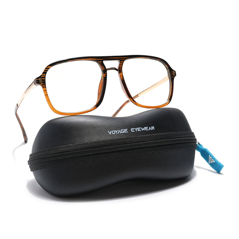 Voyage Veloura Select Black & Wine Wayfarer Eyeglasses for Men & Women - SLMG6191-C5