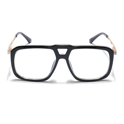 Voyage Veloura Select Shine Black Wayfarer Eyeglasses for Men & Women - SLMG6193-C1