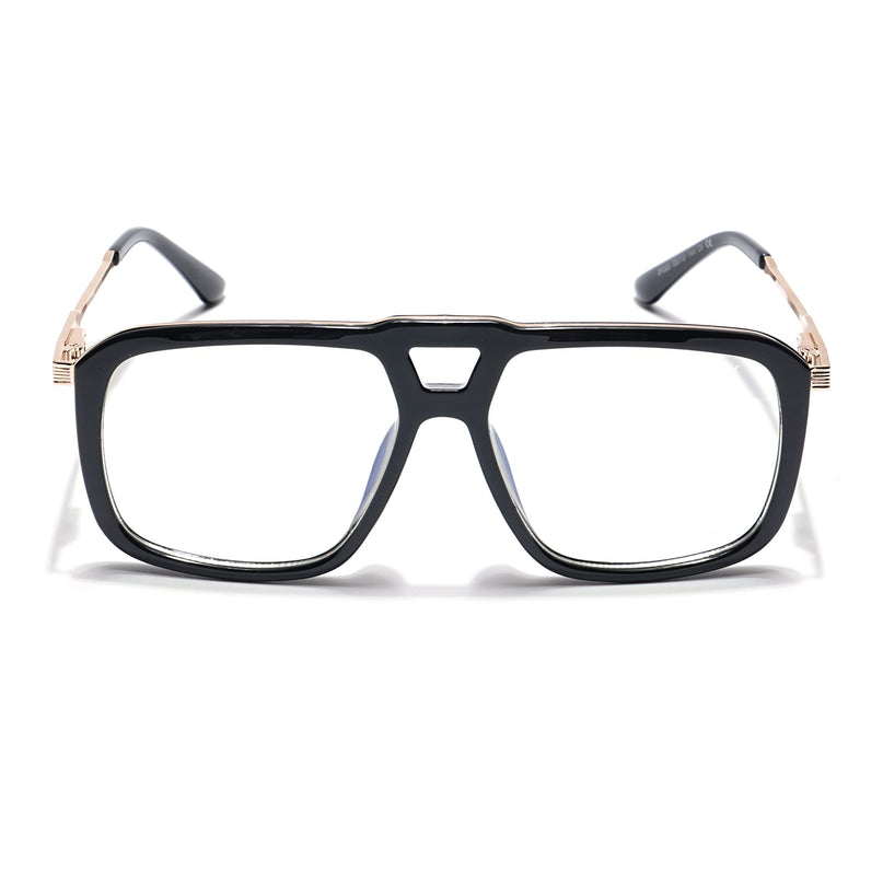 Voyage Veloura Select Shine Black Wayfarer Eyeglasses for Men & Women - SLMG6193-C1
