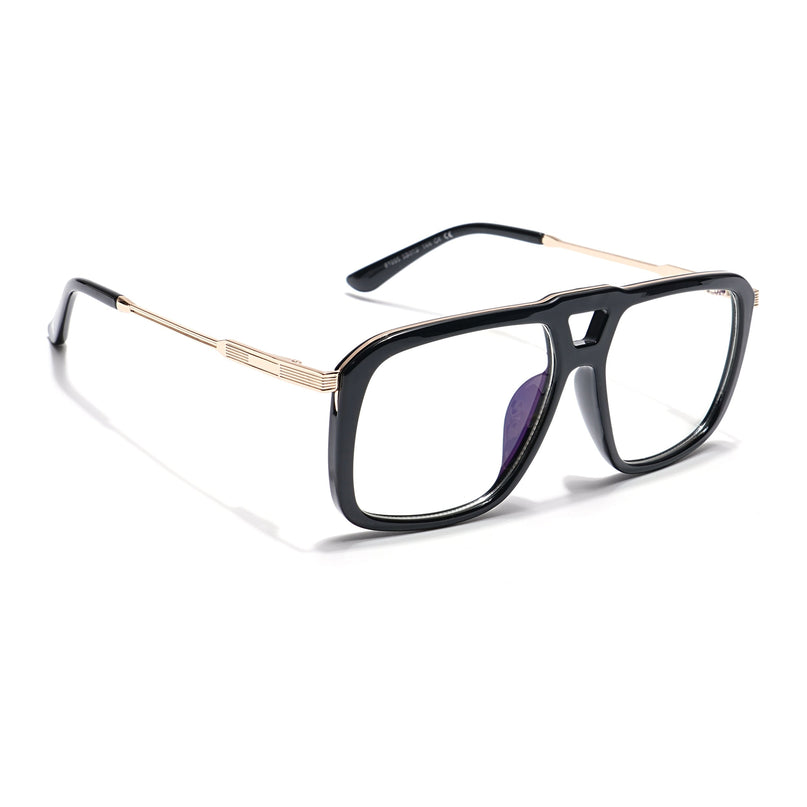 Voyage Veloura Select Shine Black Wayfarer Eyeglasses for Men & Women - SLMG6193-C1