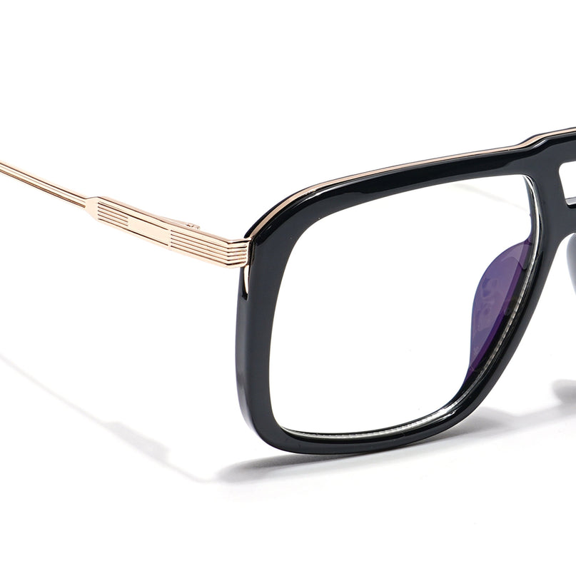 Voyage Veloura Select Shine Black Wayfarer Eyeglasses for Men & Women - SLMG6193-C1