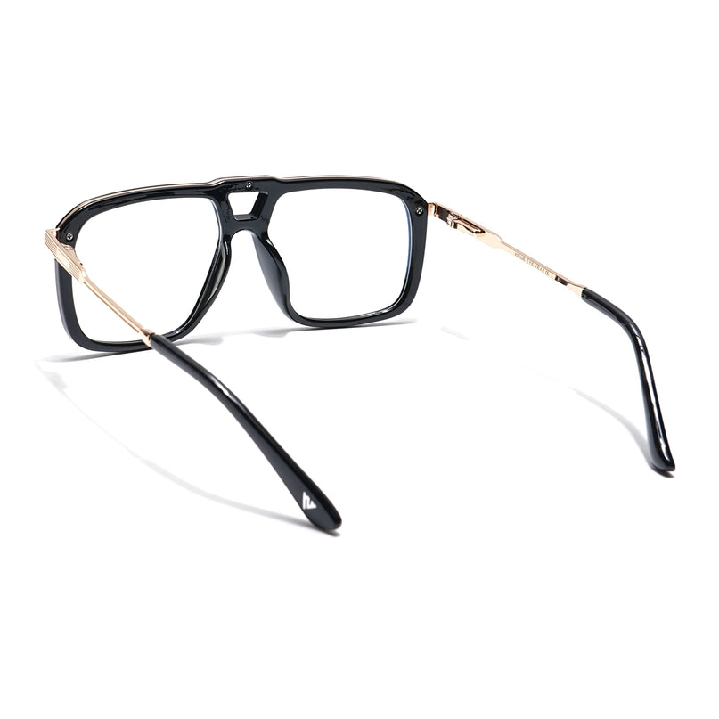 Voyage Veloura Select Shine Black Wayfarer Eyeglasses for Men & Women - SLMG6193-C1