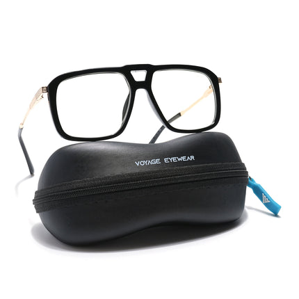 Voyage Veloura Select Shine Black Wayfarer Eyeglasses for Men & Women - SLMG6193-C1