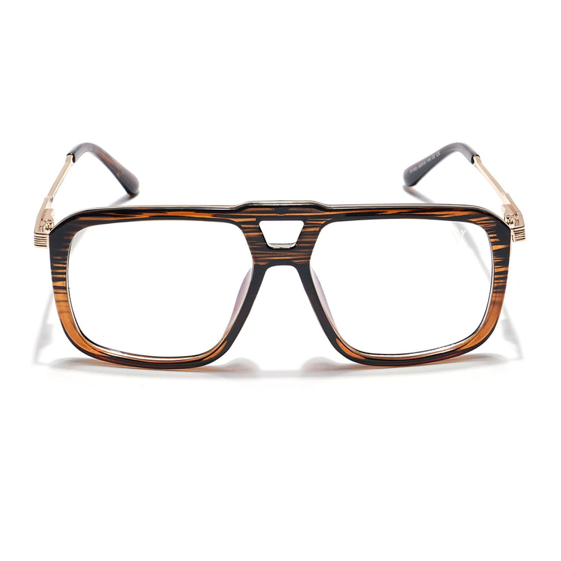 Voyage Veloura Select Black & Wine Wayfarer Eyeglasses for Men & Women - SLMG6195-C3