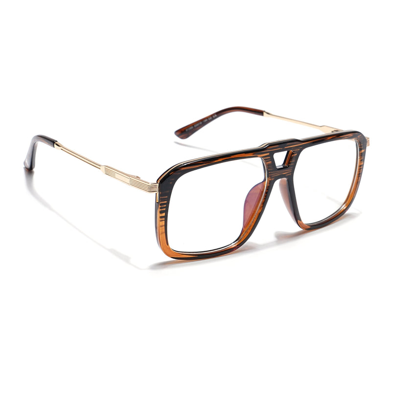 Voyage Veloura Select Black & Wine Wayfarer Eyeglasses for Men & Women - SLMG6195-C3
