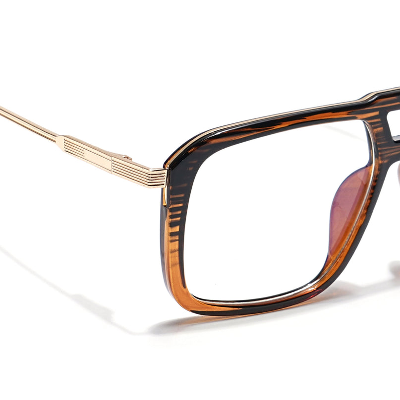 Voyage Veloura Select Black & Wine Wayfarer Eyeglasses for Men & Women - SLMG6195-C3