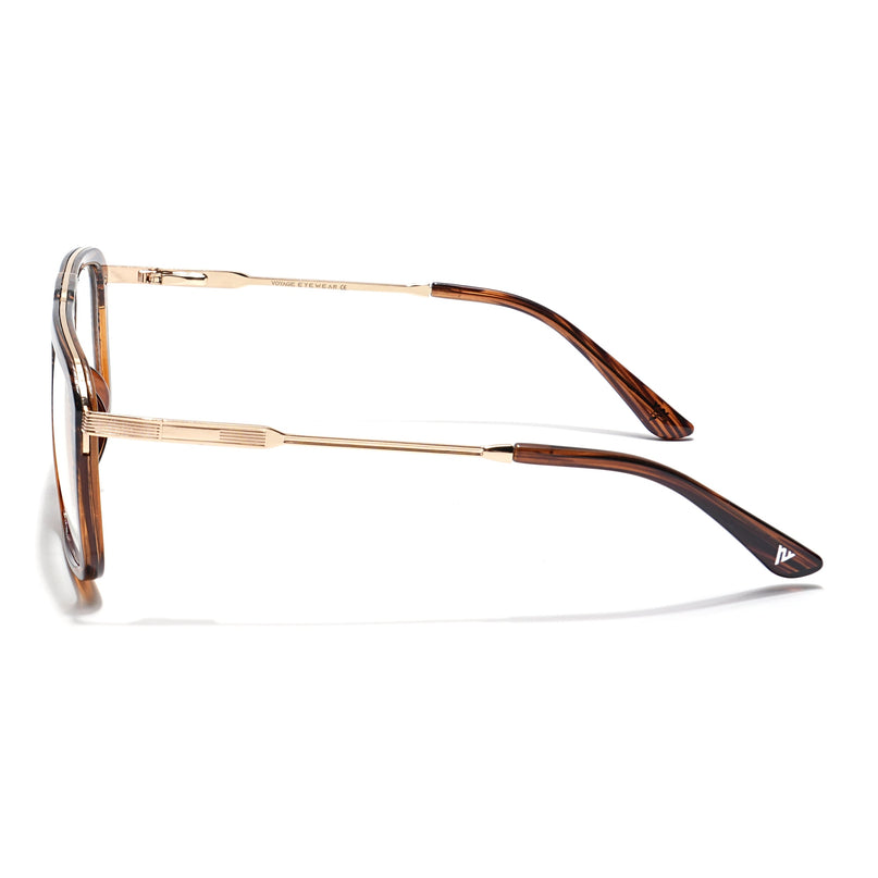 Voyage Veloura Select Black & Wine Wayfarer Eyeglasses for Men & Women - SLMG6195-C3