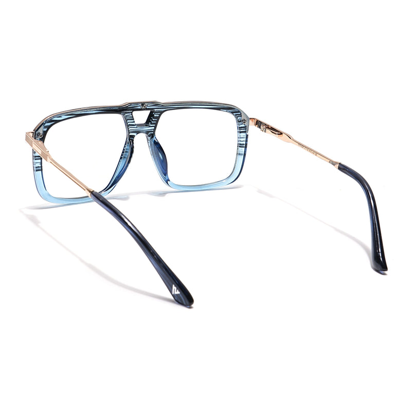 Voyage Veloura Select Black & Blue Wayfarer Eyeglasses for Men & Women - SLMG6196-C4