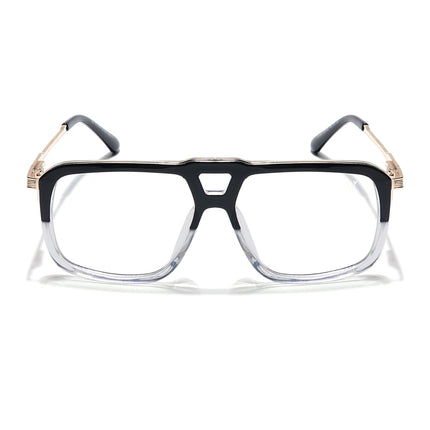 Voyage Veloura Select Black & Transparent Wayfarer Eyeglasses for Men & Women - SLMG6198-C6