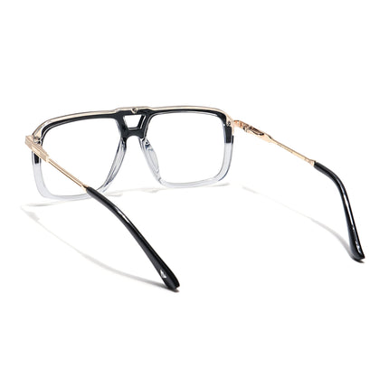 Voyage Veloura Select Black & Transparent Wayfarer Eyeglasses for Men & Women - SLMG6198-C6