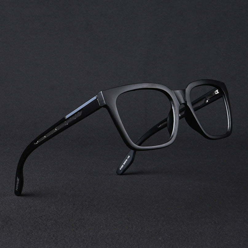 Voyage Lumina Black Wayfarer Eyeglasses for Men & Women - MG5391-C1