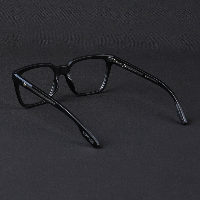 Voyage Lumina Black Wayfarer Eyeglasses for Men & Women - MG5391-C1