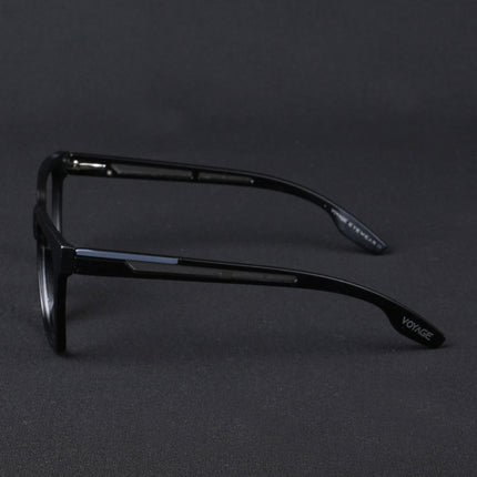 Voyage Lumina Black Wayfarer Eyeglasses for Men & Women - MG5391-C1