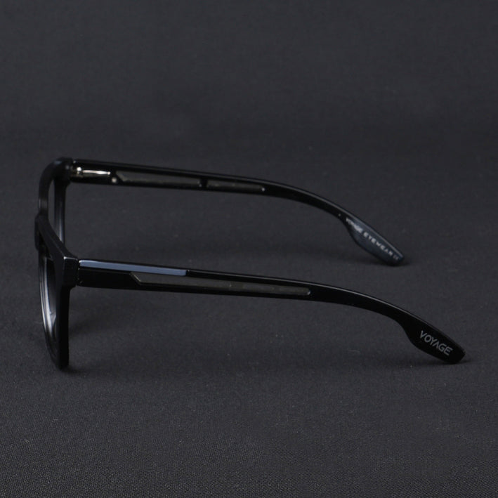 Voyage Lumina Black Wayfarer Eyeglasses for Men & Women - MG5391-C1