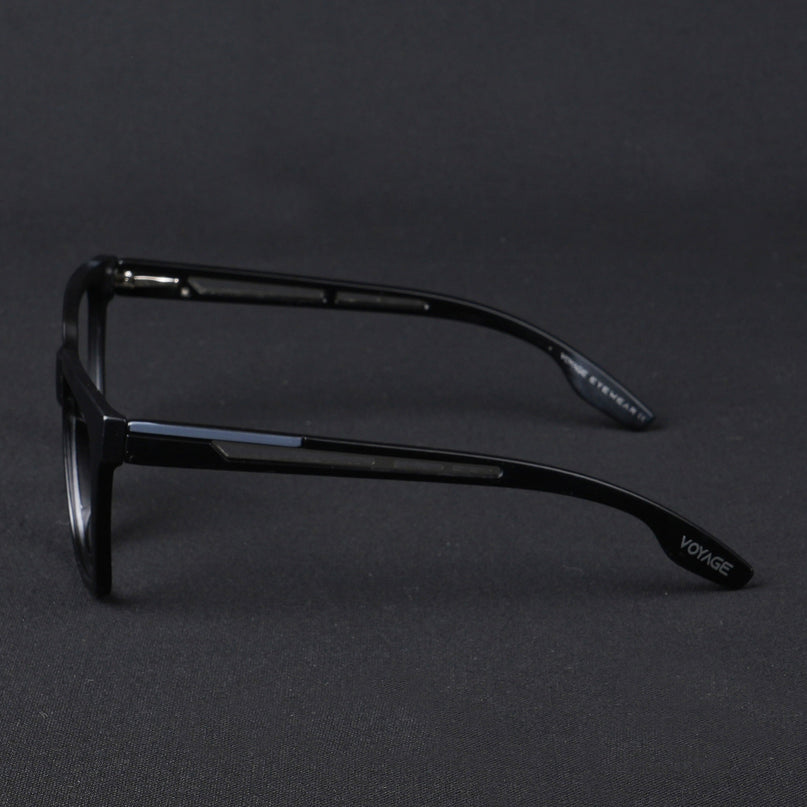 Voyage Lumina Black Wayfarer Eyeglasses for Men & Women - MG5391-C1