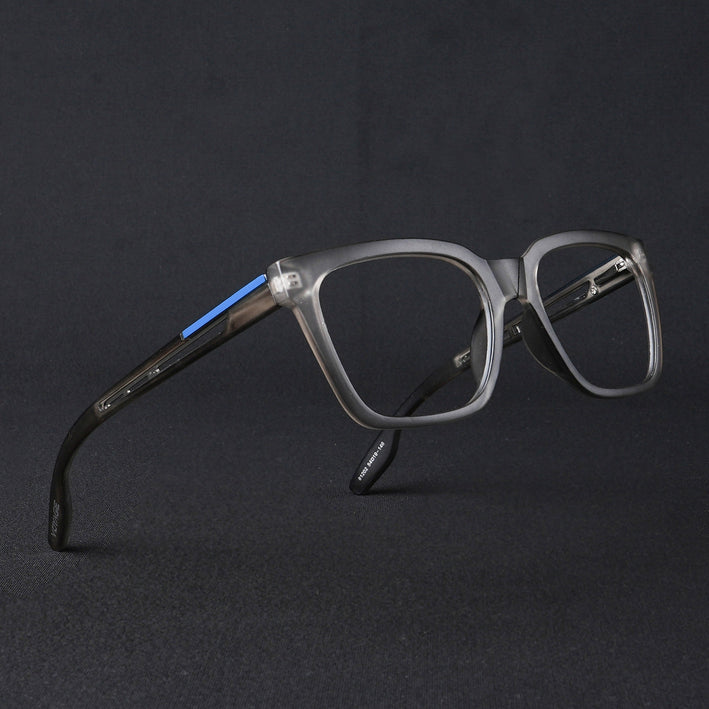 Voyage Lumina Grey Wayfarer Eyeglasses for Men & Women - MG5392-C2