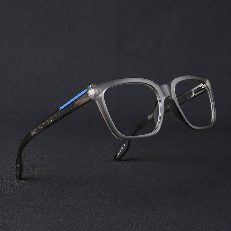 Voyage Lumina Grey Wayfarer Eyeglasses for Men & Women - MG5392-C2
