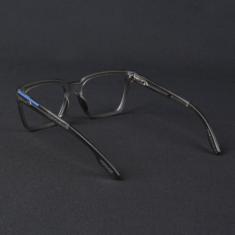 Voyage Lumina Grey Wayfarer Eyeglasses for Men & Women - MG5392-C2