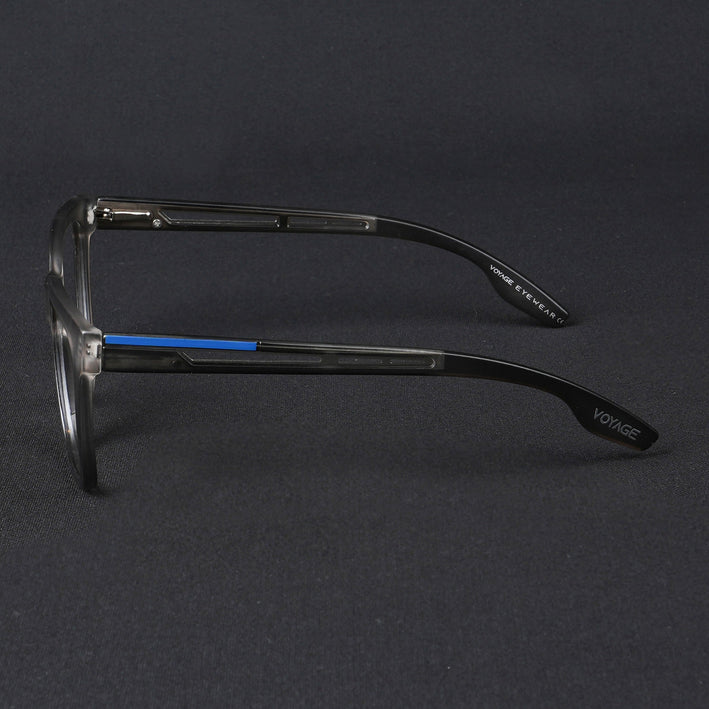 Voyage Lumina Grey Wayfarer Eyeglasses for Men & Women - MG5392-C2