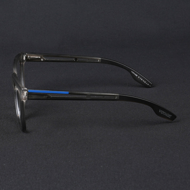 Voyage Lumina Grey Wayfarer Eyeglasses for Men & Women - MG5392-C2