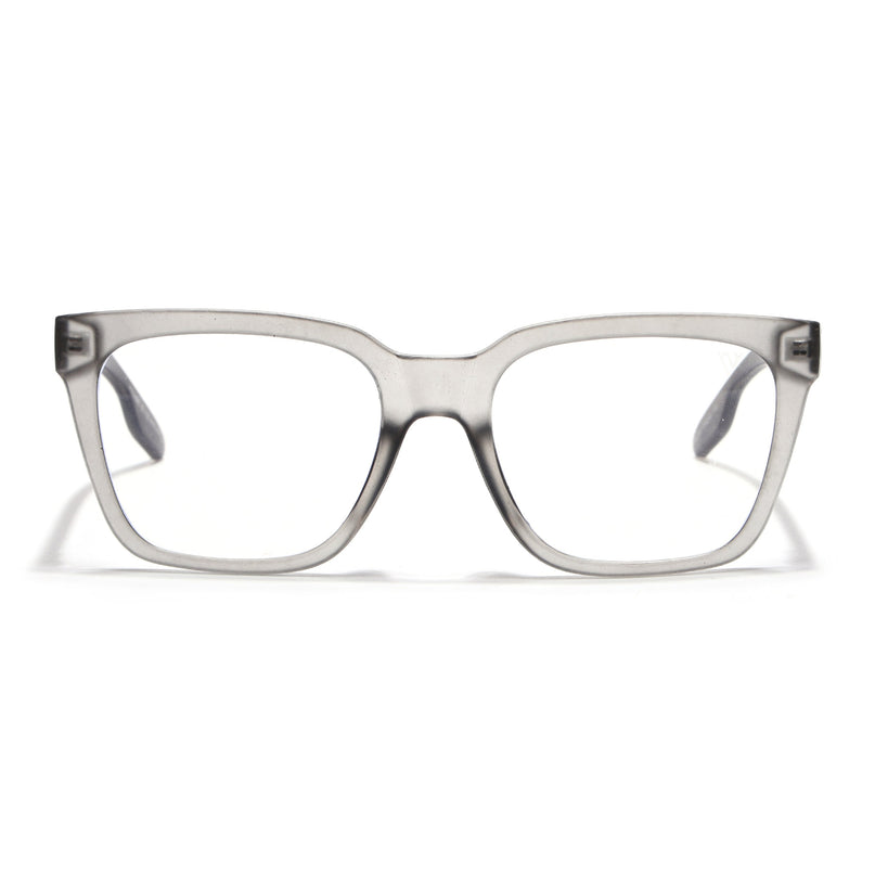 Voyage Lumina Grey Wayfarer Eyeglasses for Men & Women - MG5392-C2