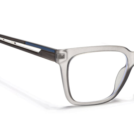 Voyage Lumina Grey Wayfarer Eyeglasses for Men & Women - MG5392-C2