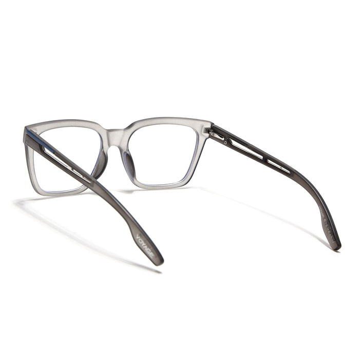 Voyage Lumina Grey Wayfarer Eyeglasses for Men & Women - MG5392-C2