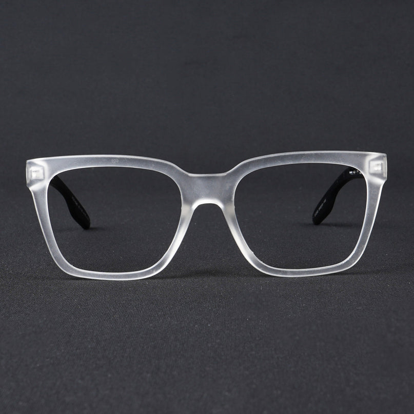 Voyage Lumina Matt Transparent Wayfarer Eyeglasses for Men & Women - MG5393-C3