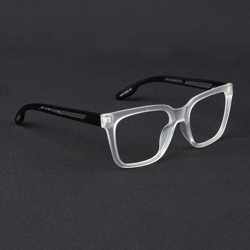 Voyage Lumina Matt Transparent Wayfarer Eyeglasses for Men & Women - MG5393-C3