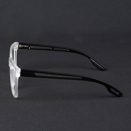 Voyage Lumina Matt Transparent Wayfarer Eyeglasses for Men & Women - MG5393-C3