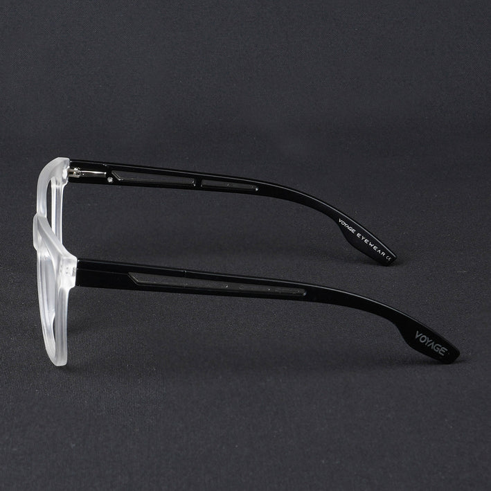 Voyage Lumina Matt Transparent Wayfarer Eyeglasses for Men & Women - MG5393-C3