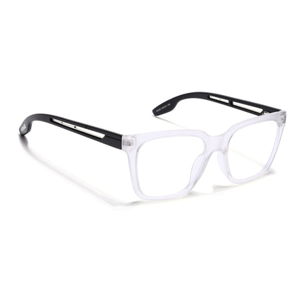 Voyage Lumina Matt Transparent Wayfarer Eyeglasses for Men & Women - MG5393-C3