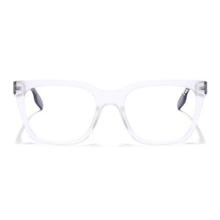 Voyage Lumina Matt Transparent Wayfarer Eyeglasses for Men & Women - MG5393-C3