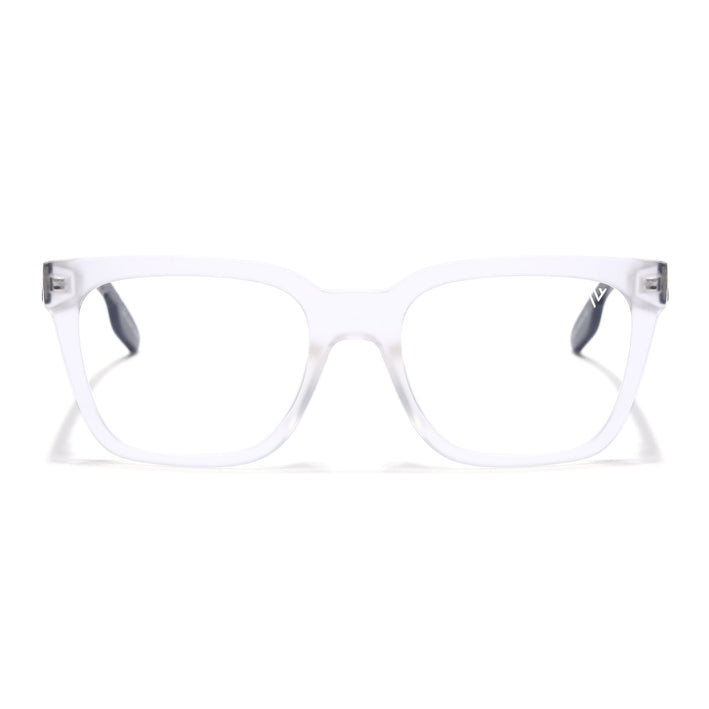 Voyage Lumina Matt Transparent Wayfarer Eyeglasses for Men & Women - MG5393-C3