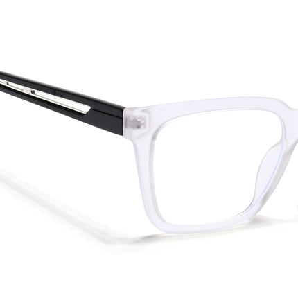 Voyage Lumina Matt Transparent Wayfarer Eyeglasses for Men & Women - MG5393-C3