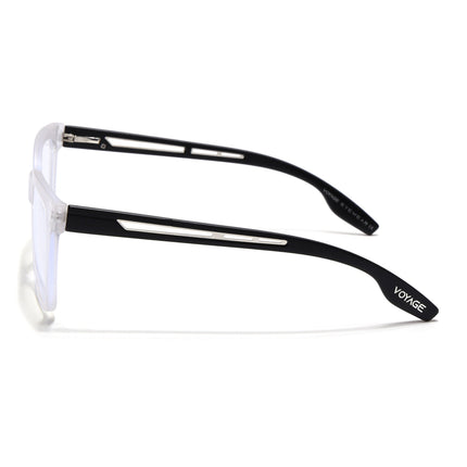 Voyage Lumina Matt Transparent Wayfarer Eyeglasses for Men & Women - MG5393-C3