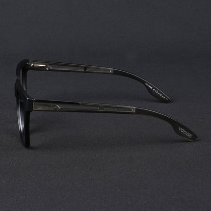 Voyage Lumina Black Wayfarer Eyeglasses for Men & Women - MG5394-C4
