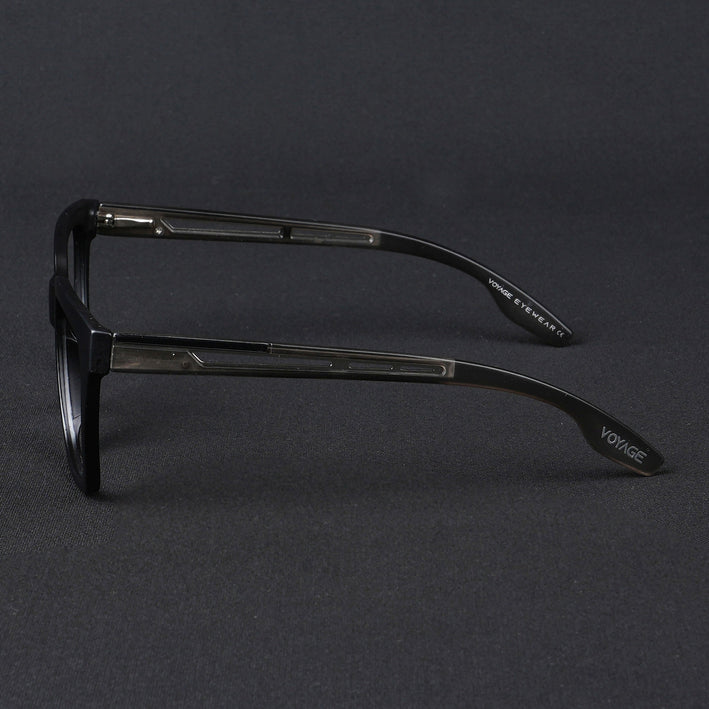 Voyage Lumina Black Wayfarer Eyeglasses for Men & Women - MG5394-C4