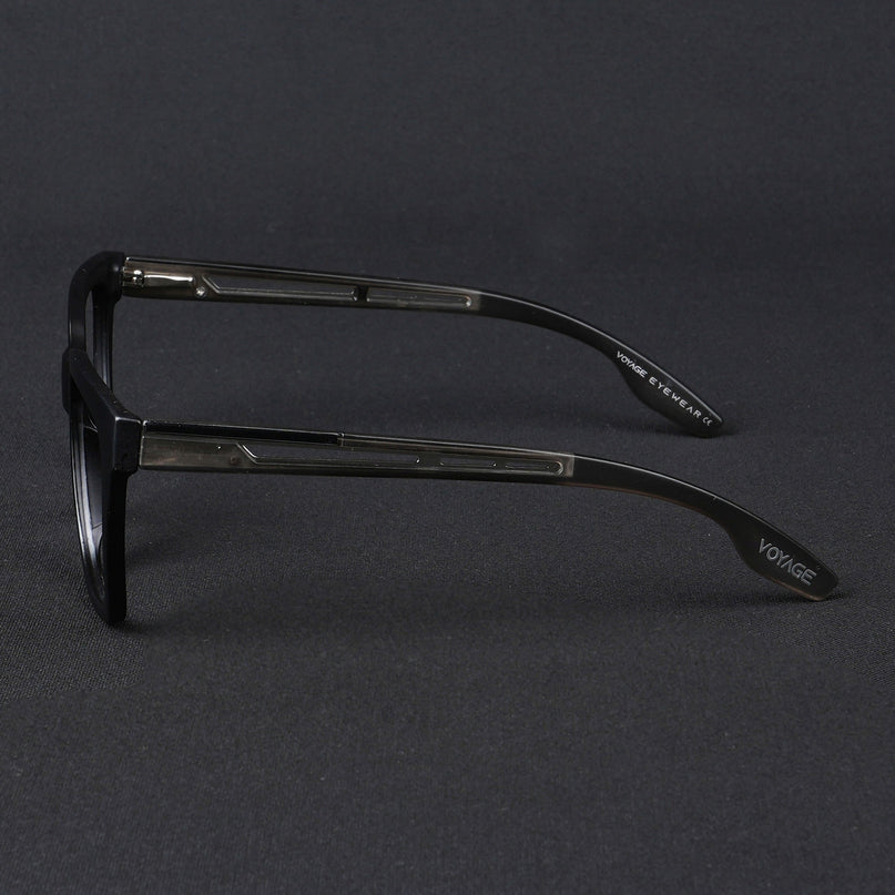 Voyage Lumina Black Wayfarer Eyeglasses for Men & Women - MG5394-C4