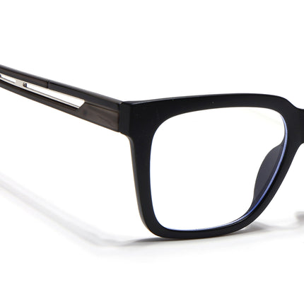Voyage Lumina Black Wayfarer Eyeglasses for Men & Women - MG5394-C4