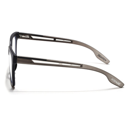 Voyage Lumina Black Wayfarer Eyeglasses for Men & Women - MG5394-C4