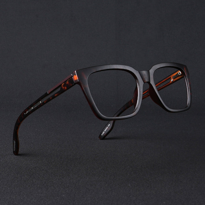 Voyage Lumina Demi Brown Wayfarer Eyeglasses for Men & Women - MG5395-C5