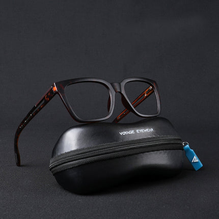 Voyage Lumina Demi Brown Wayfarer Eyeglasses for Men & Women - MG5395-C5
