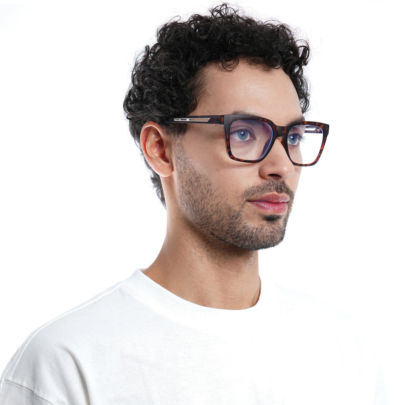 Voyage Lumina Demi Brown Wayfarer Eyeglasses for Men & Women - MG5395-C5