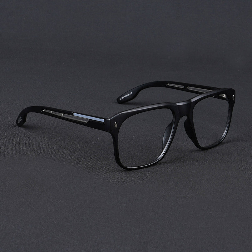 Voyage Lumina Black Wayfarer Eyeglasses for Men & Women - MG5396-C1