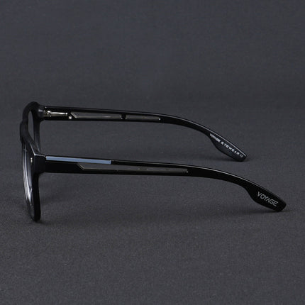 Voyage Lumina Black Wayfarer Eyeglasses for Men & Women - MG5396-C1