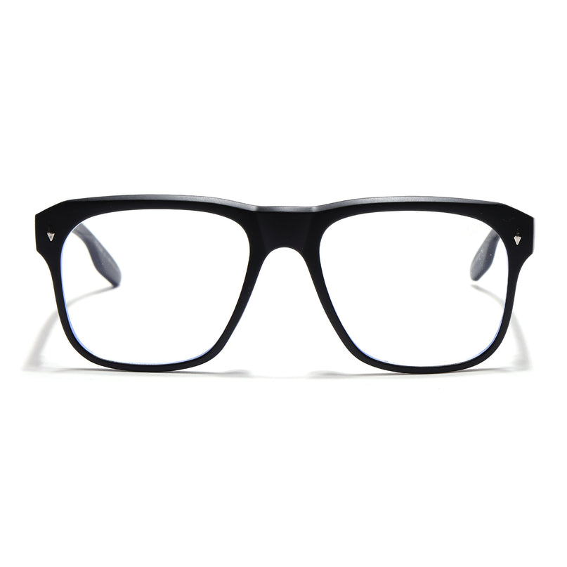 Voyage Lumina Black Wayfarer Eyeglasses for Men & Women - MG5396-C1