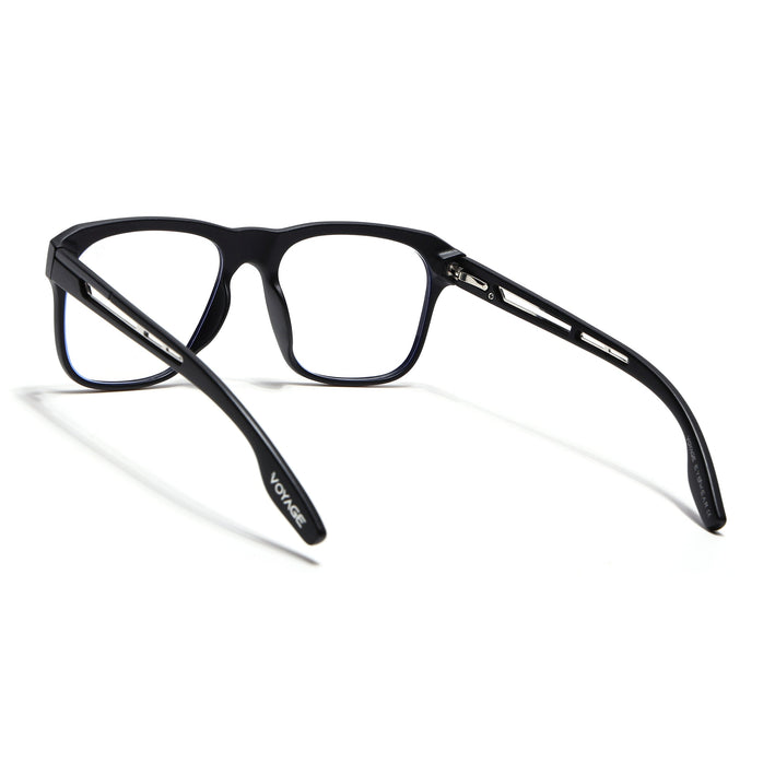 Voyage Lumina Black Wayfarer Eyeglasses for Men & Women - MG5396-C1