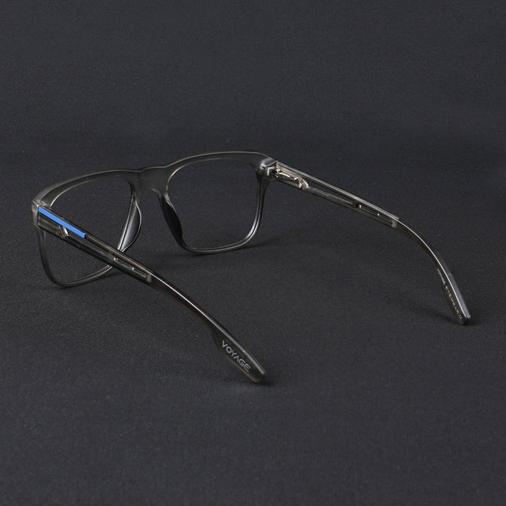 Voyage Lumina Grey Wayfarer Eyeglasses for Men & Women - MG5397-C2